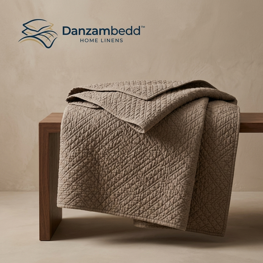 Danzambedd™ Taupe Quilted Coverlet Blanket